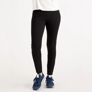 Quince Black Ultra-Stretch Ponte Skinny Pull-On Pants Women’s M Petite High Rise